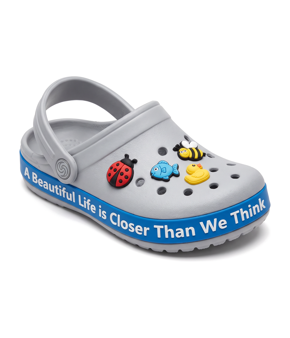 Clog Infantil de EVA Cinza