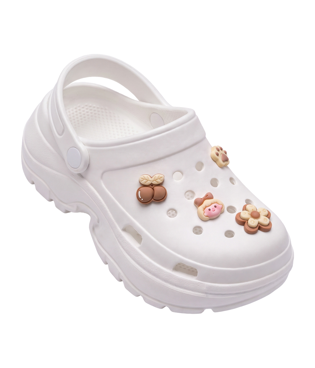 Clog Plataforma Baby Branco (+Gominhas de Brinde)