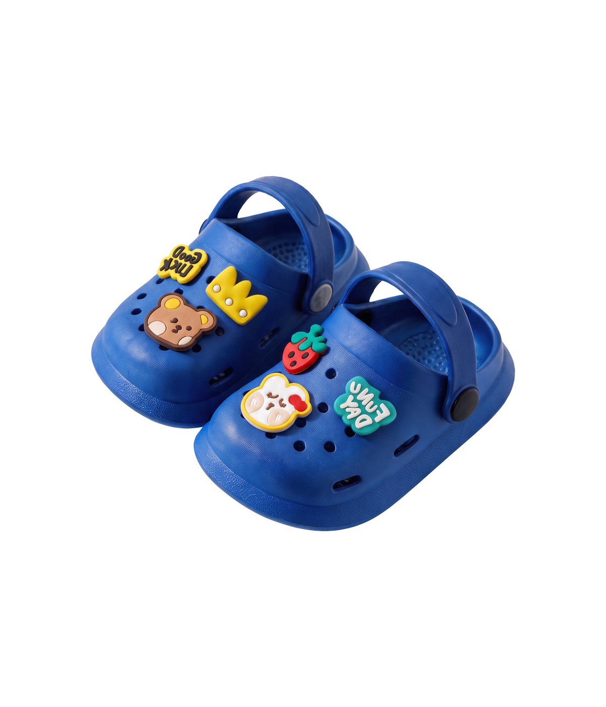 Clog Infantil Fun Day de EVA Azul, par visto de cima