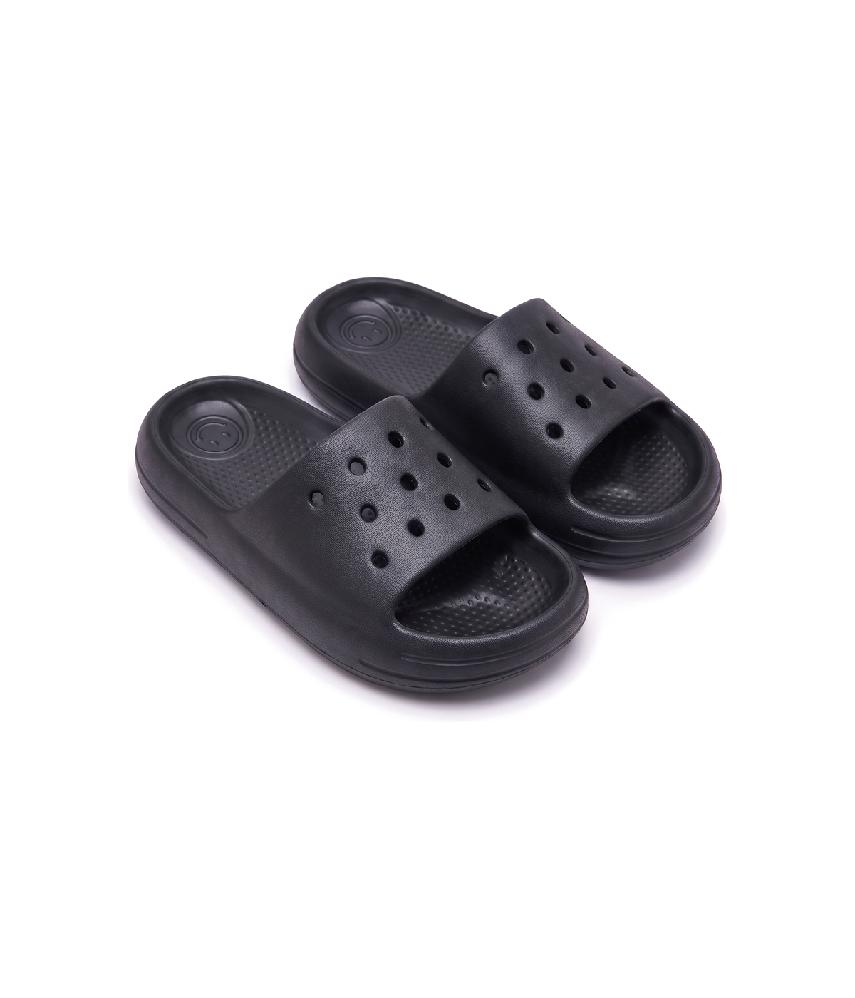 Chinelo Slide Infantil Preto, par visto de cima