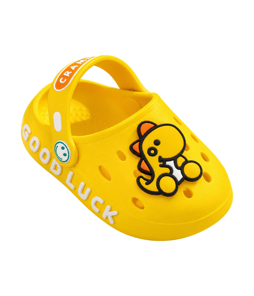 Clog Infantil Dino de EVA Amarelo