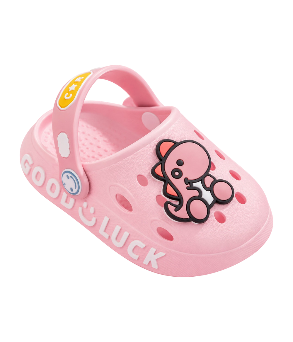 Clog Infantil Dino de EVA Rosa Claro