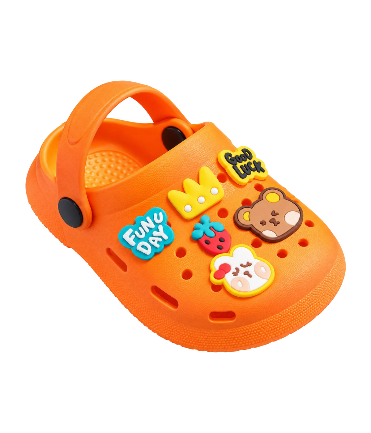 Clog Infantil Fun Day de EVA Laranja