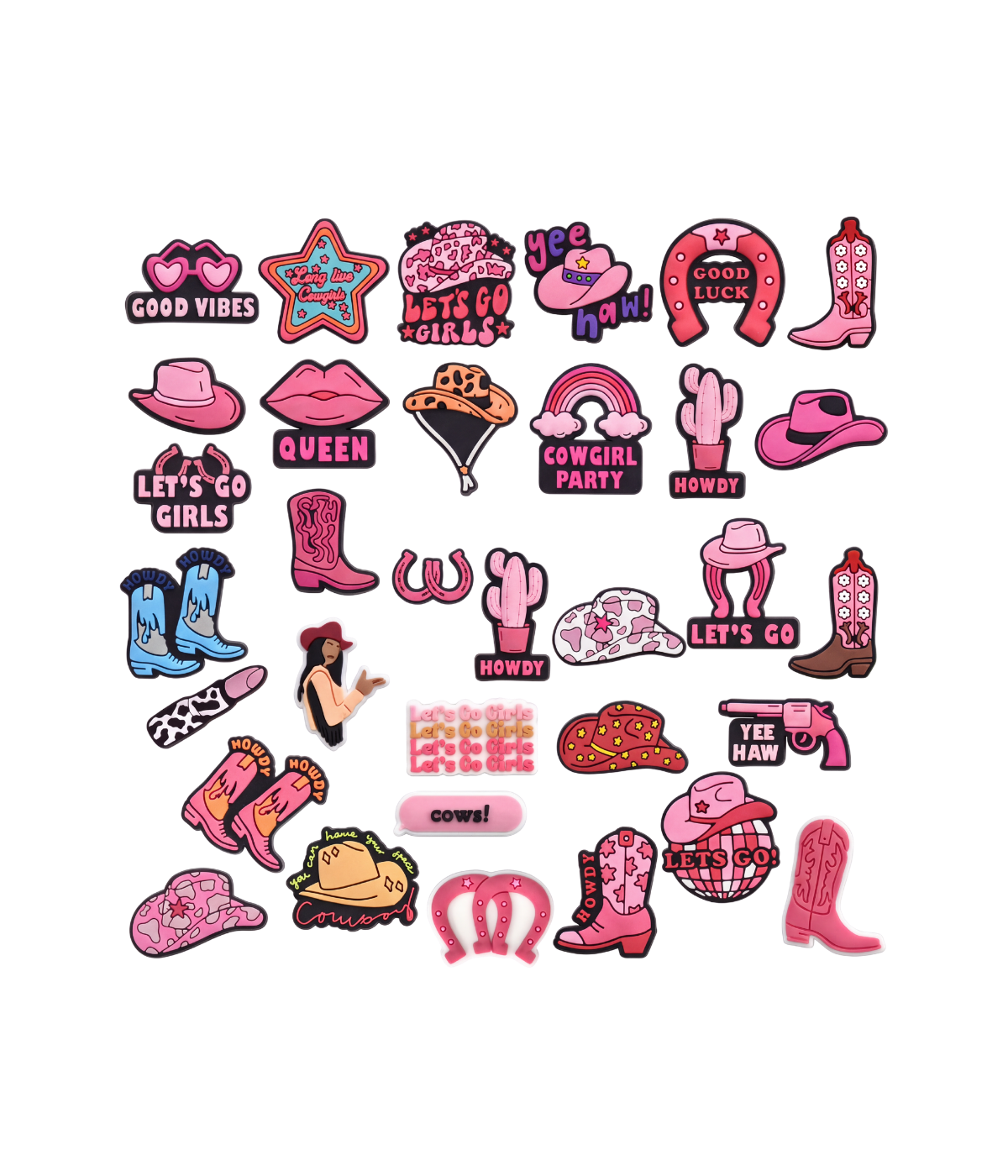 Kit 29 Gominhas Cowgirl para Clog