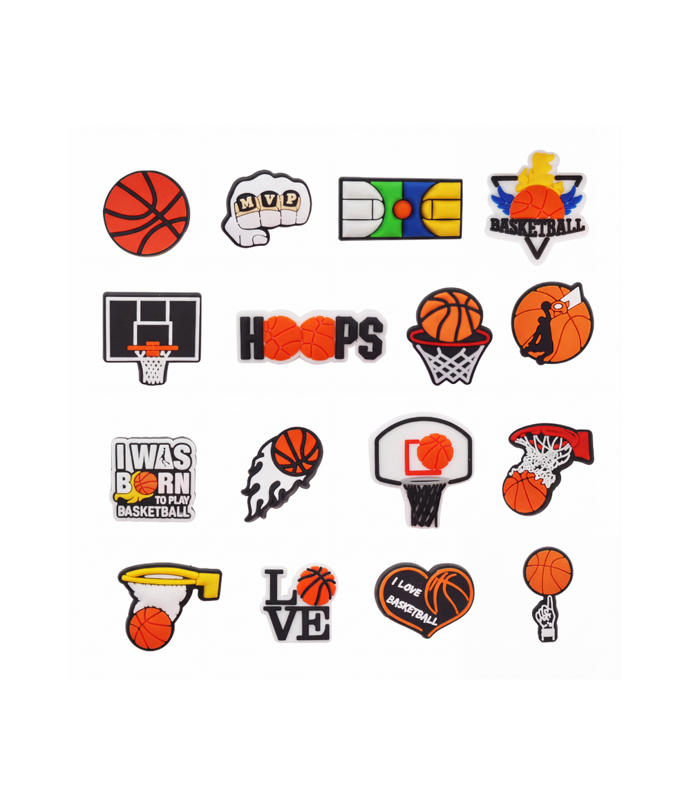 Kit 16 Gominhas Basquete para Clog
