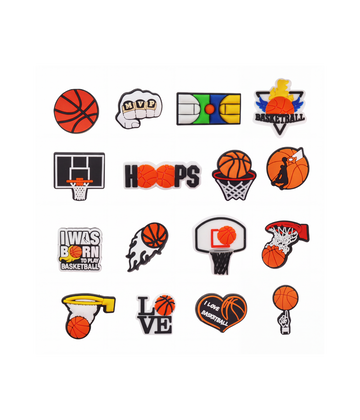Kit 16 Gominhas Basquete para Clog