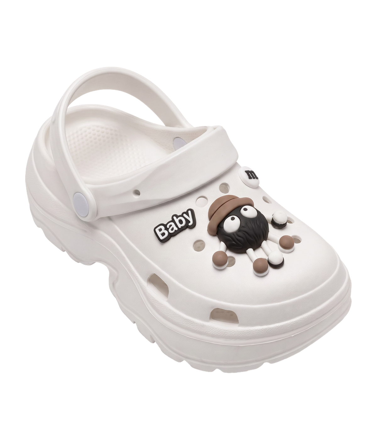 Clog Plataforma M&M Branco (+Gominhas de Brinde)