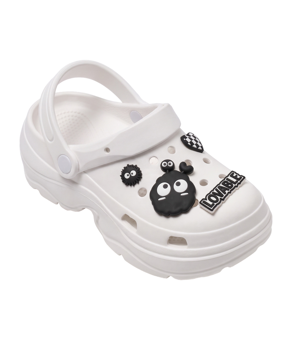 Clog Plataforma Monstrinho Branco (+Gominhas de Brinde)