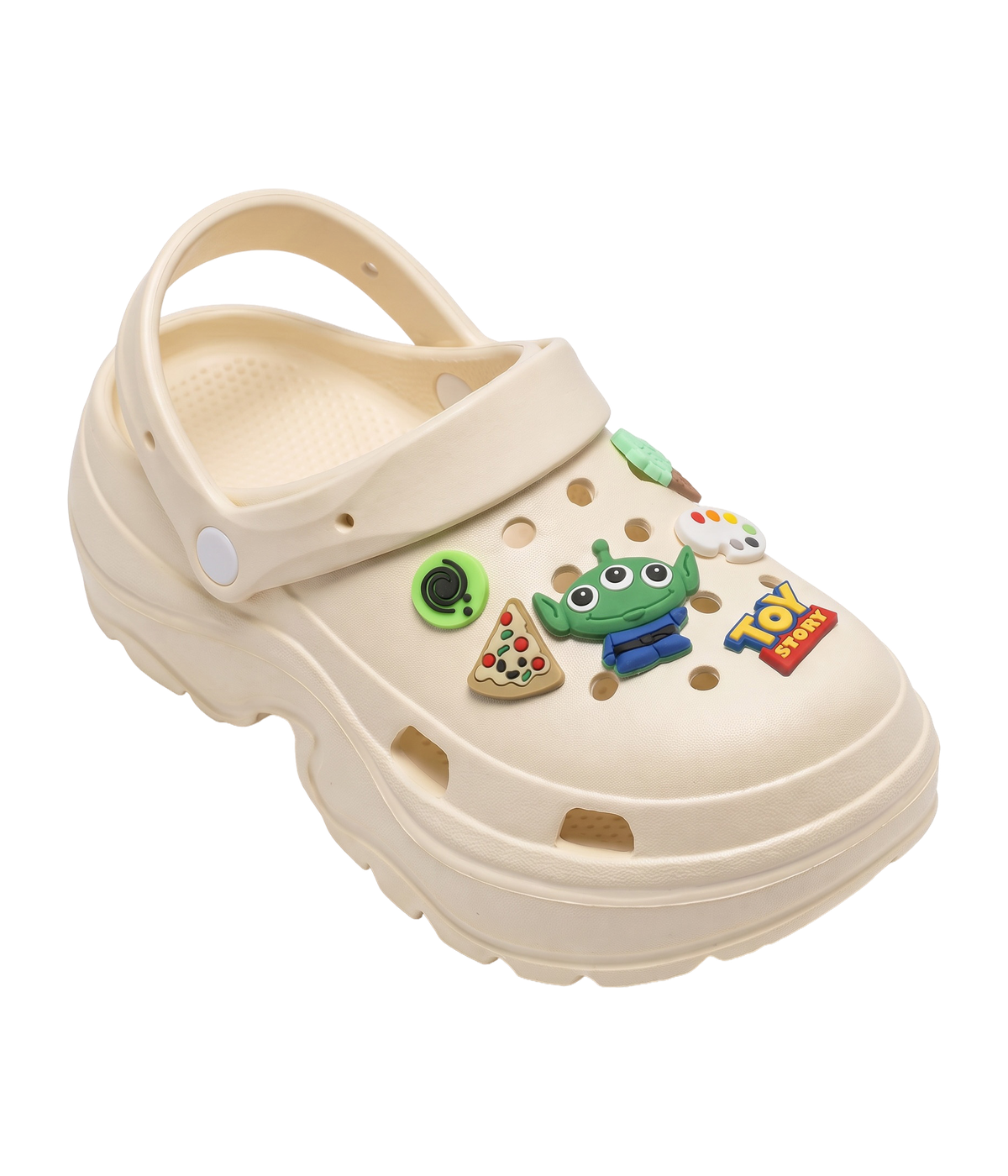Clog Plataforma Toy Story Bege (+Gominhas de Brinde)